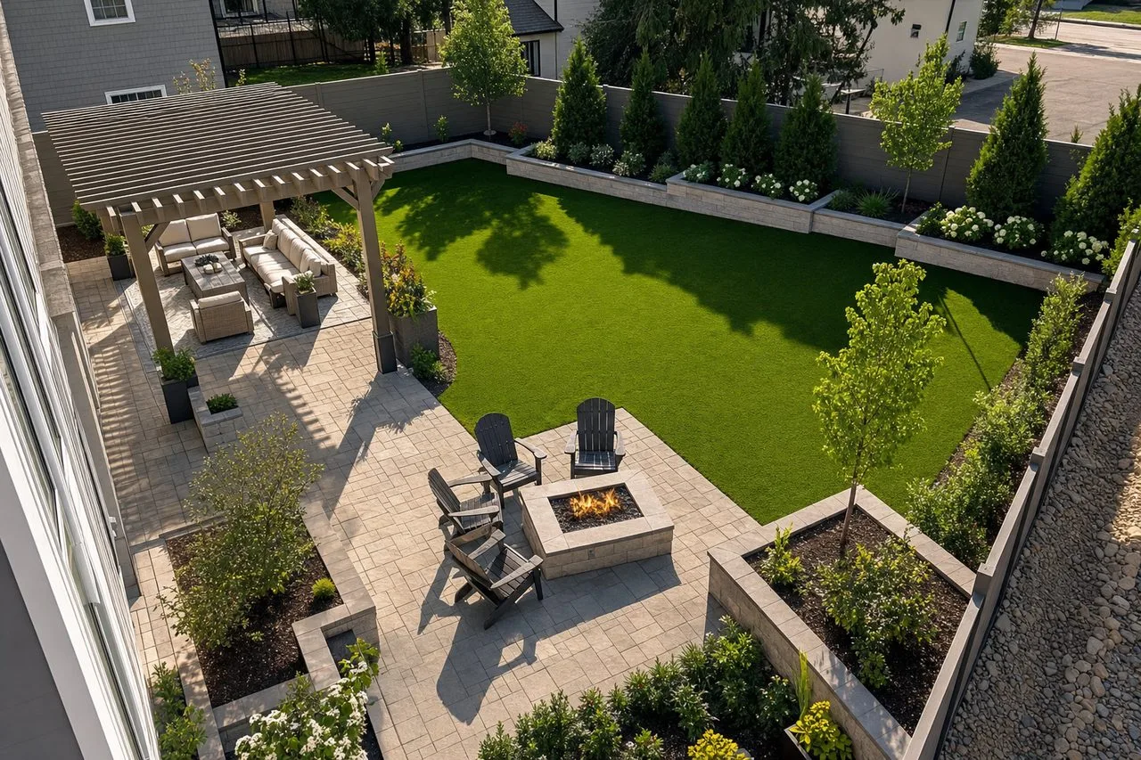 Complete Outdoor Design by T-Town Turf in Tulsa