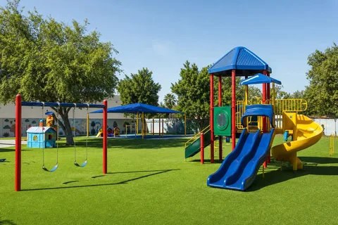 Playground artificial turf area planned by T-Town Turf in Tulsa